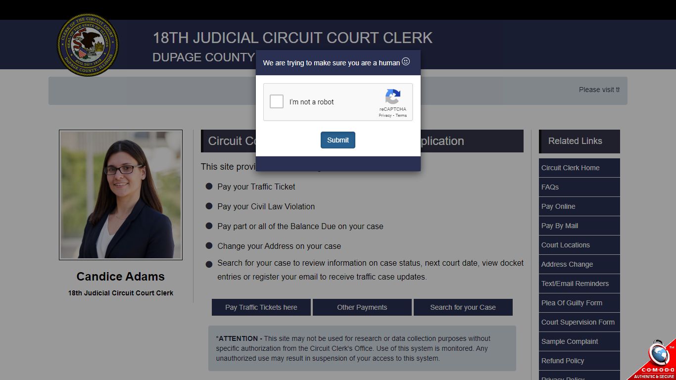 Circuit Court Clerk Public Information Application